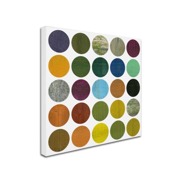 Michelle Calkins 'Rustic Rounds 5.0' Canvas Art,35x35